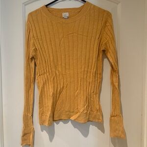 a new day Golden Ribbed Sweater